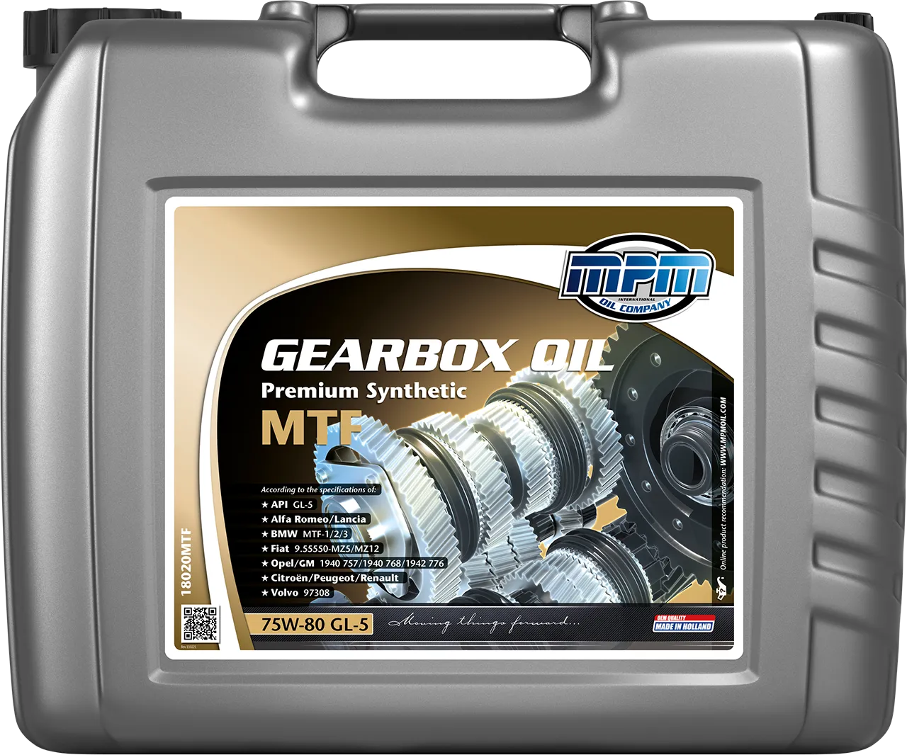 Олива MPM Gearbox Oil 75W-80 GL-5 Prem.Synth.MTF 20л