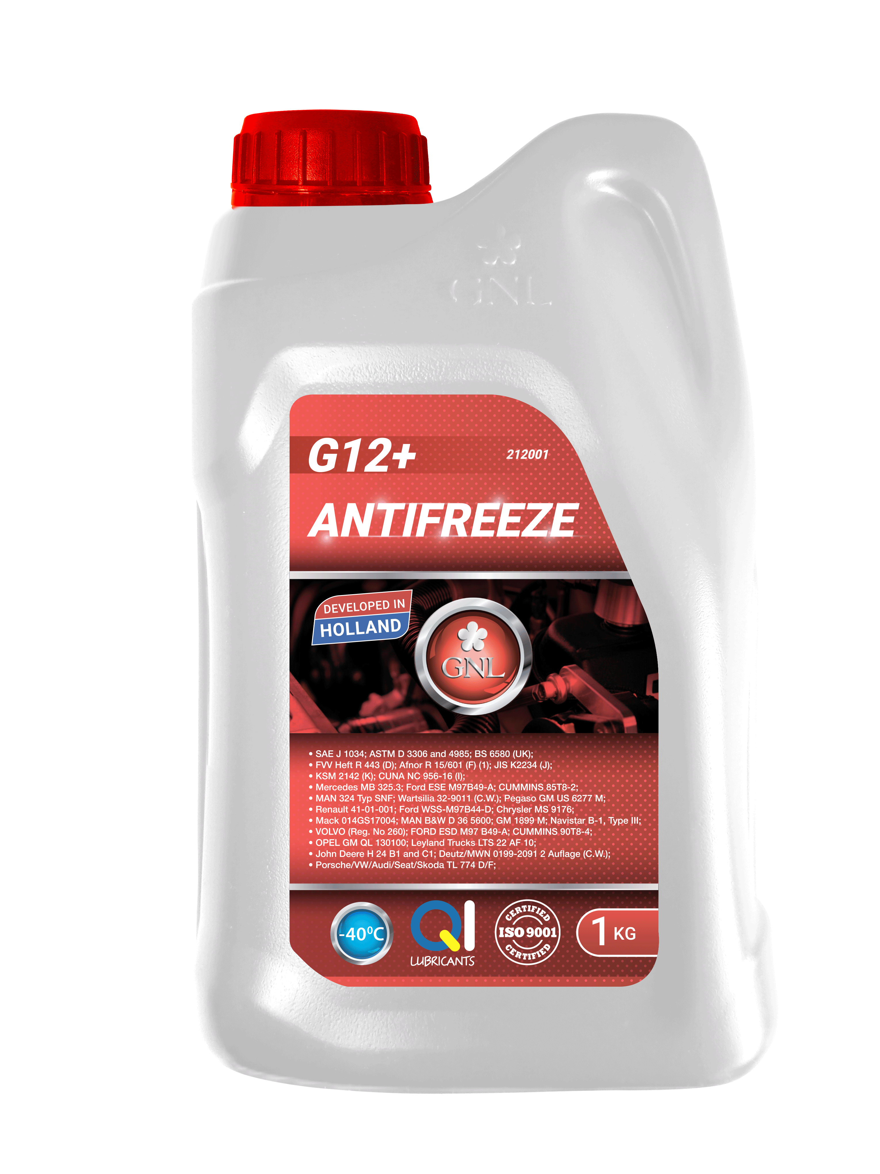 Охолоджуюча рідина GNL Antifreeze G12 + 20 кг