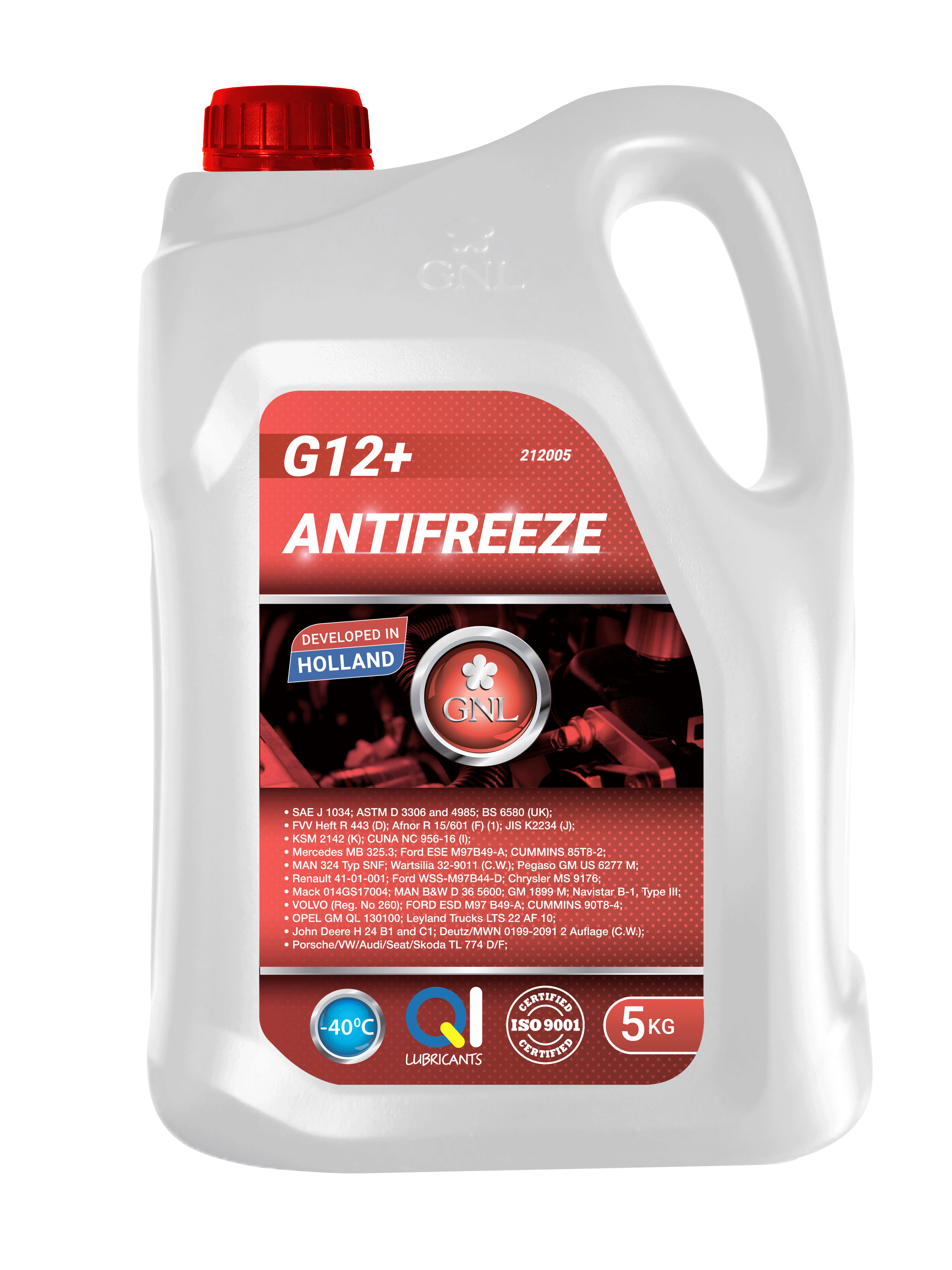Охолоджуюча рідина GNL Antifreeze G12 + 20 кг