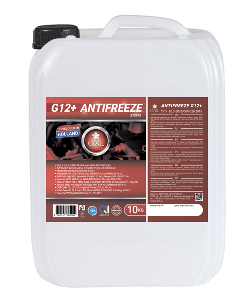 Охолоджуюча рідина GNL Antifreeze G12 + 20 кг