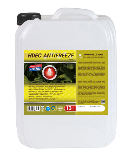 Охолоджуюча рідина GNL Antifreeze HDEC 20 кг
