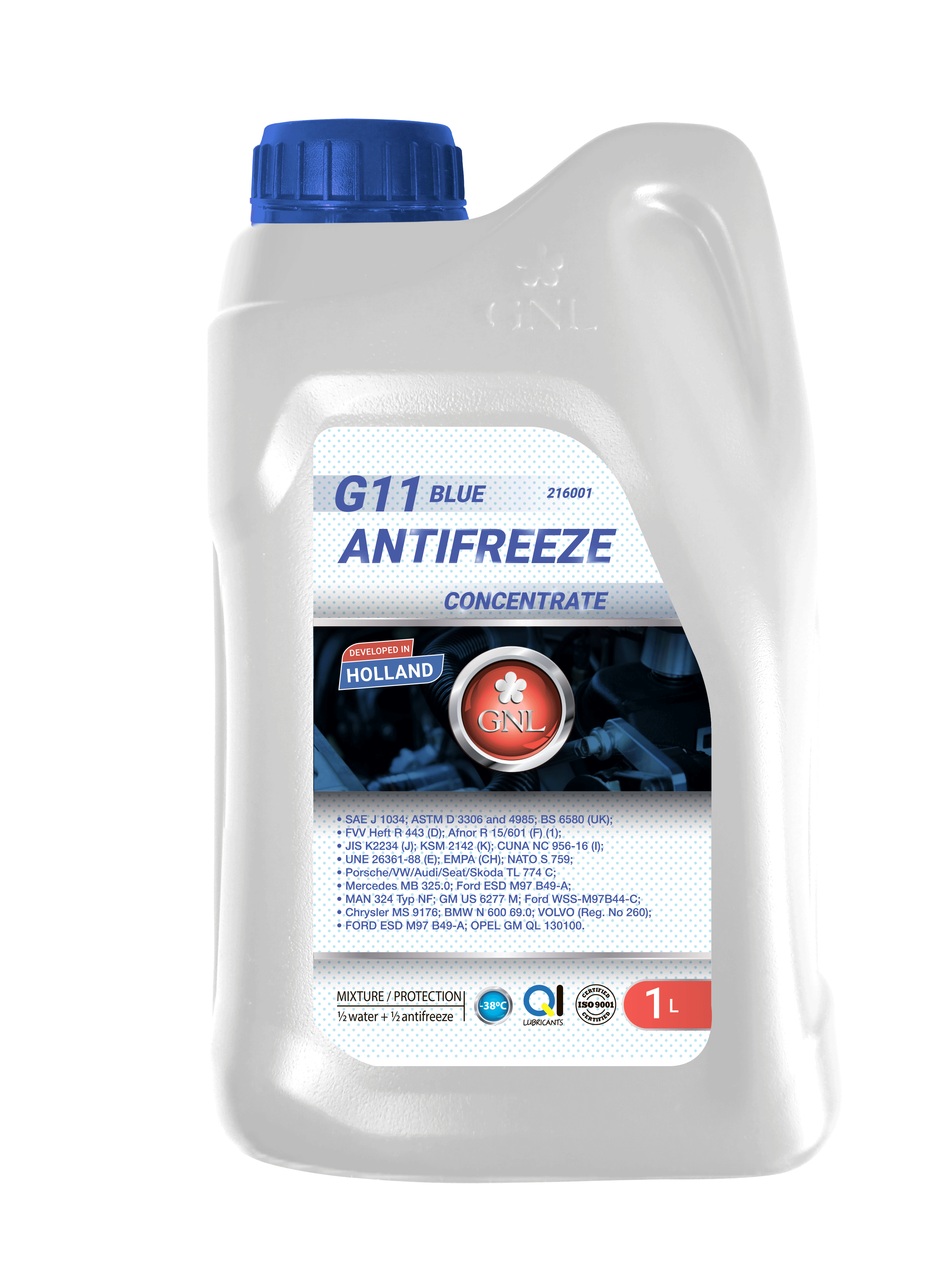 Концентрат антифризу GNL Concentrate G11 Blue 1л