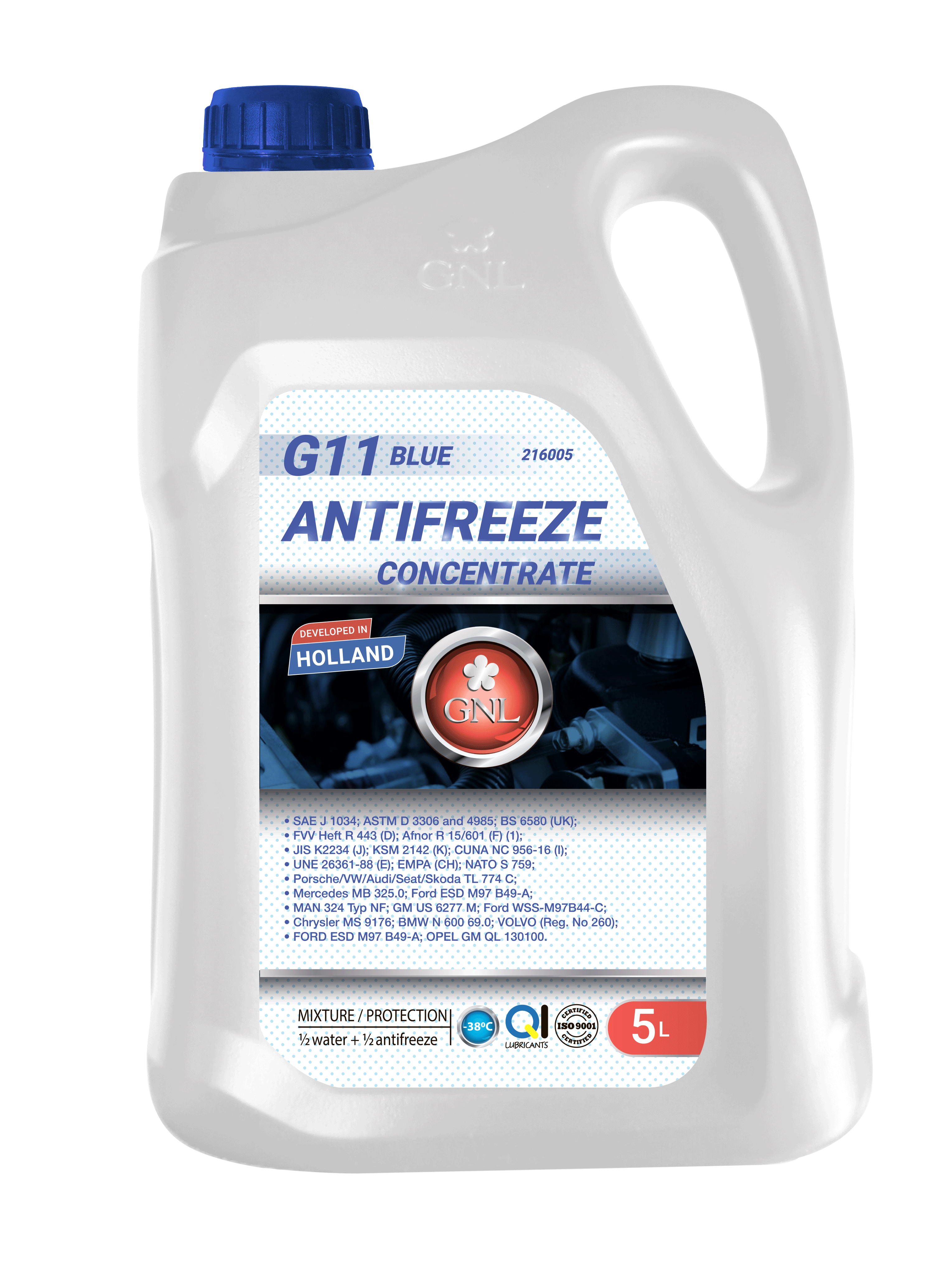 Концентрат антифризу GNL Concentrate G11 Blue 5л