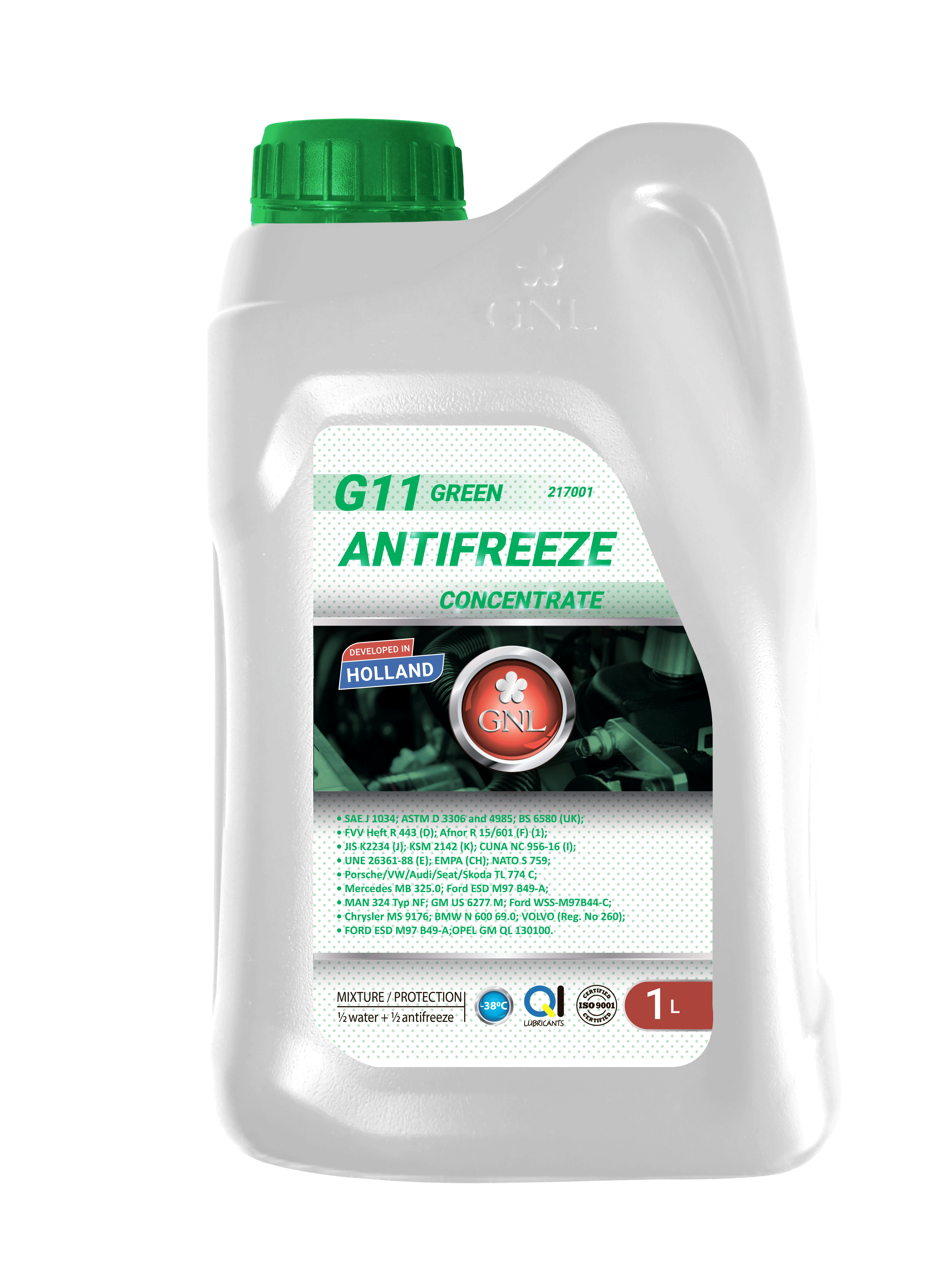 Концентрат антифризу GNL Concentrate G11 Green 1л
