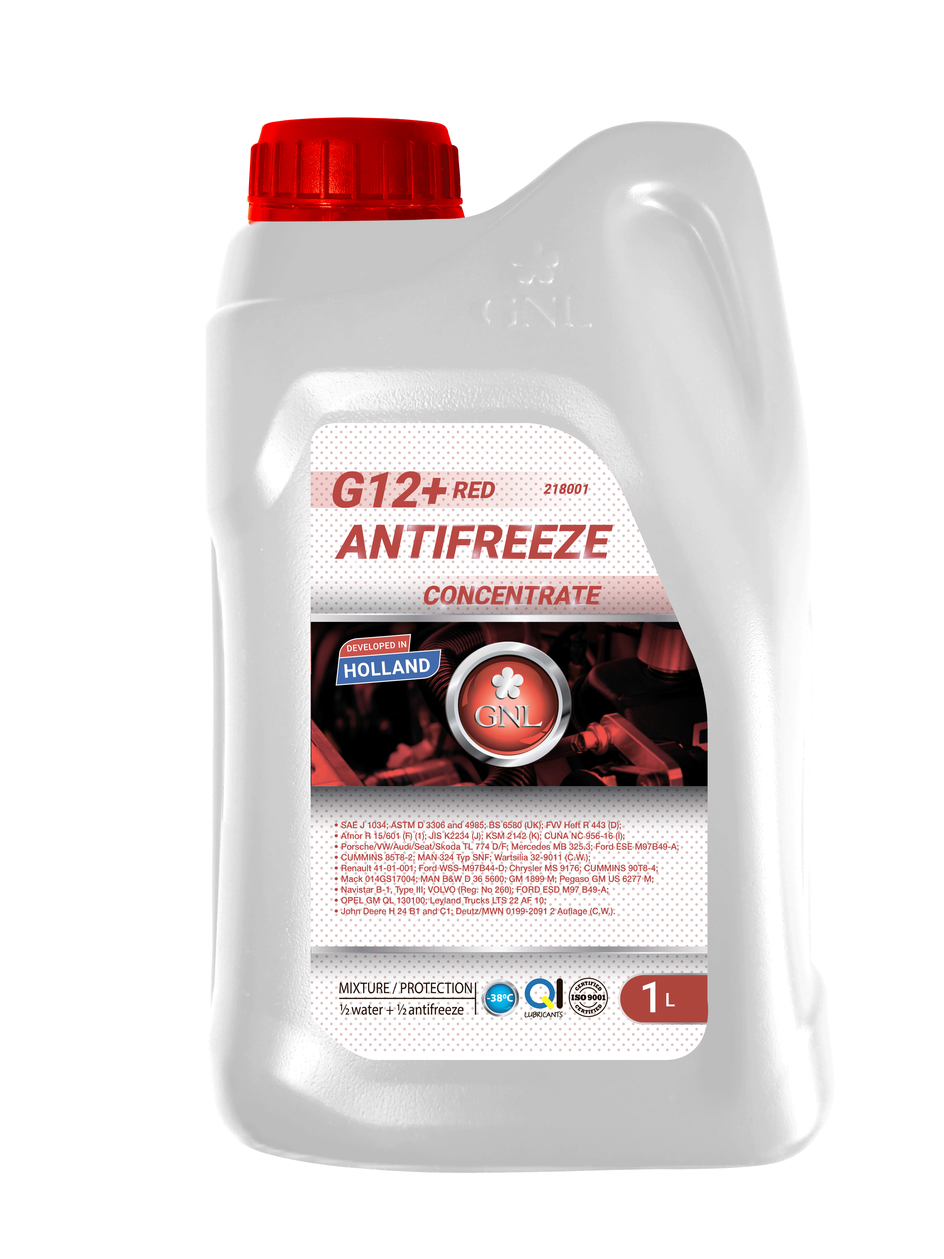 Концентрат антифризу GNL Concentrate G12+ Red 1л