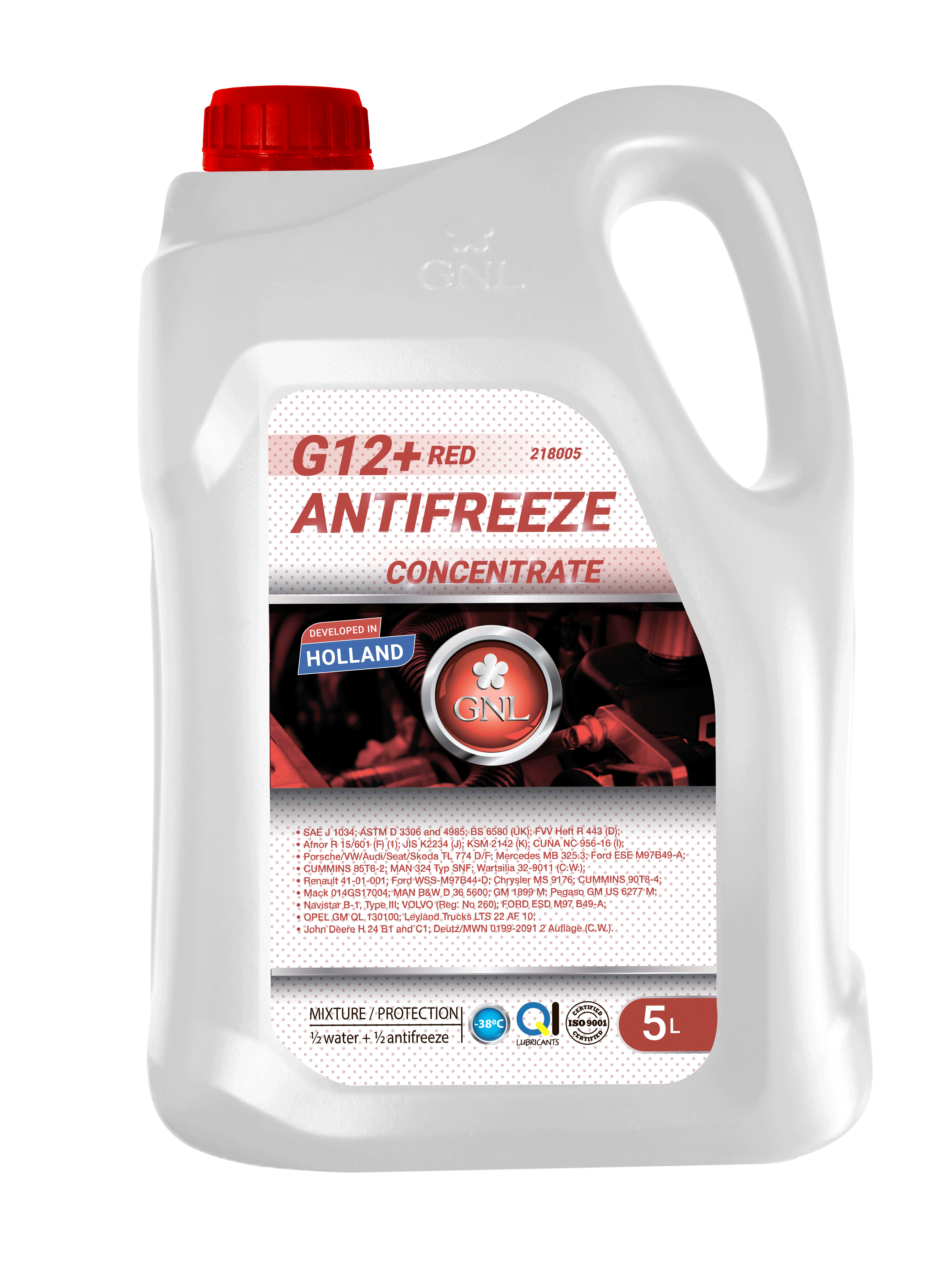 Концентрат антифризу GNL Concentrate G12+ Red 5л
