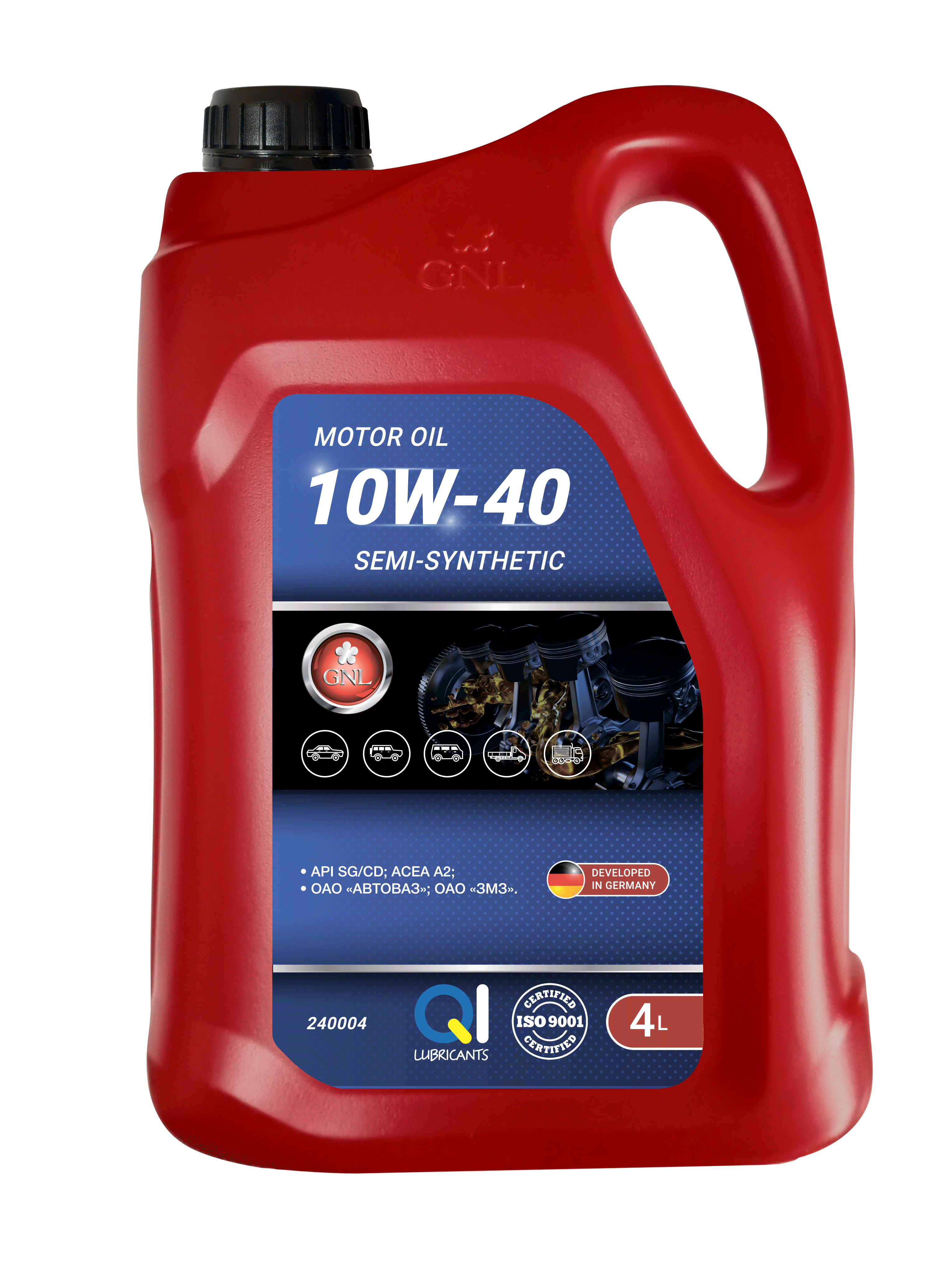Олива GNL Semi-Synthetic 10W-40 API SG/CD 5л
