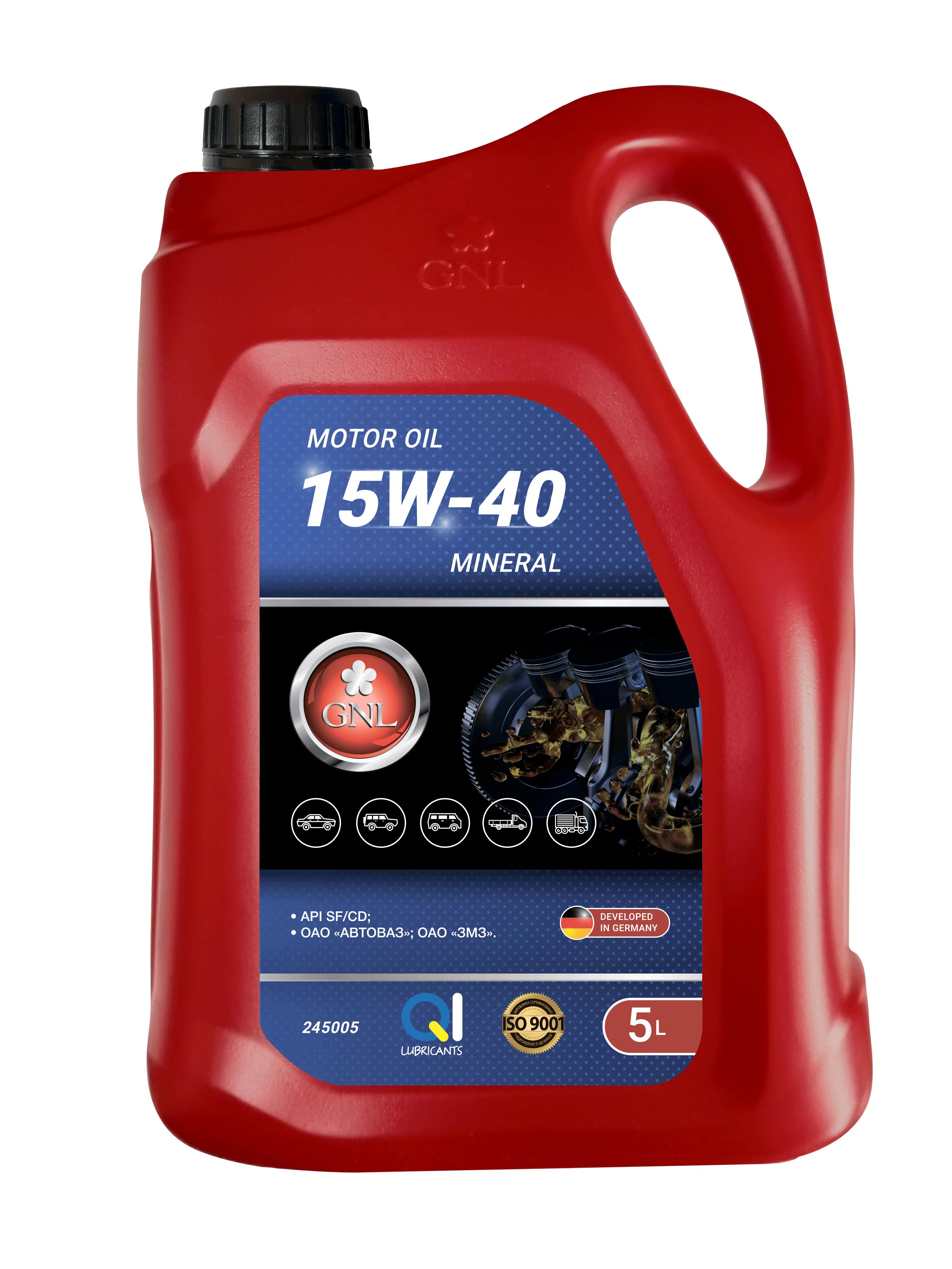 Олива GNL Mineral 15W-40 API SF/CD 20л