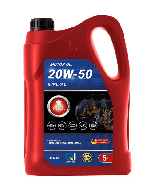 Олива GNL Mineral 20W-50 API SF/CD 5л