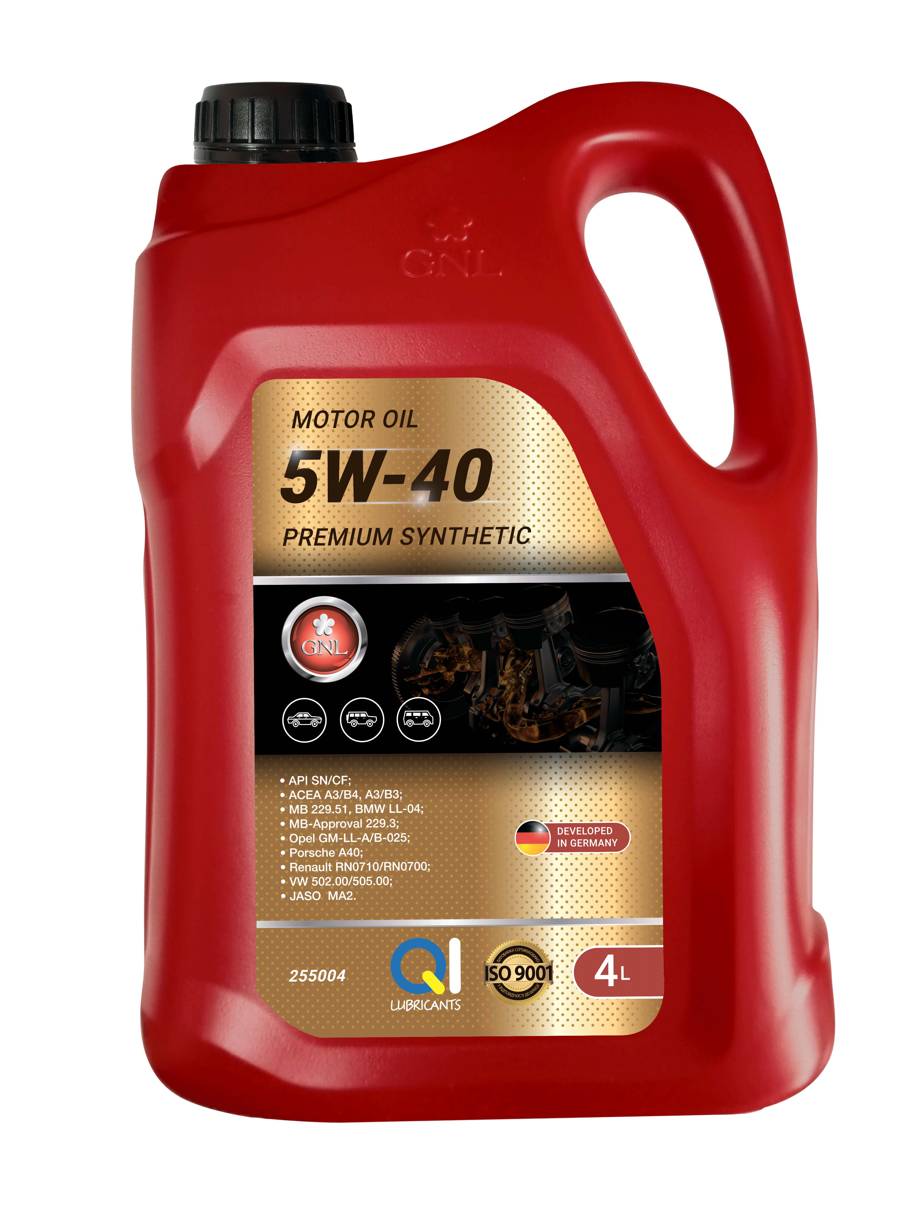 Олива GNL Premium Synthetic 5W-40 API SN/CF 1л