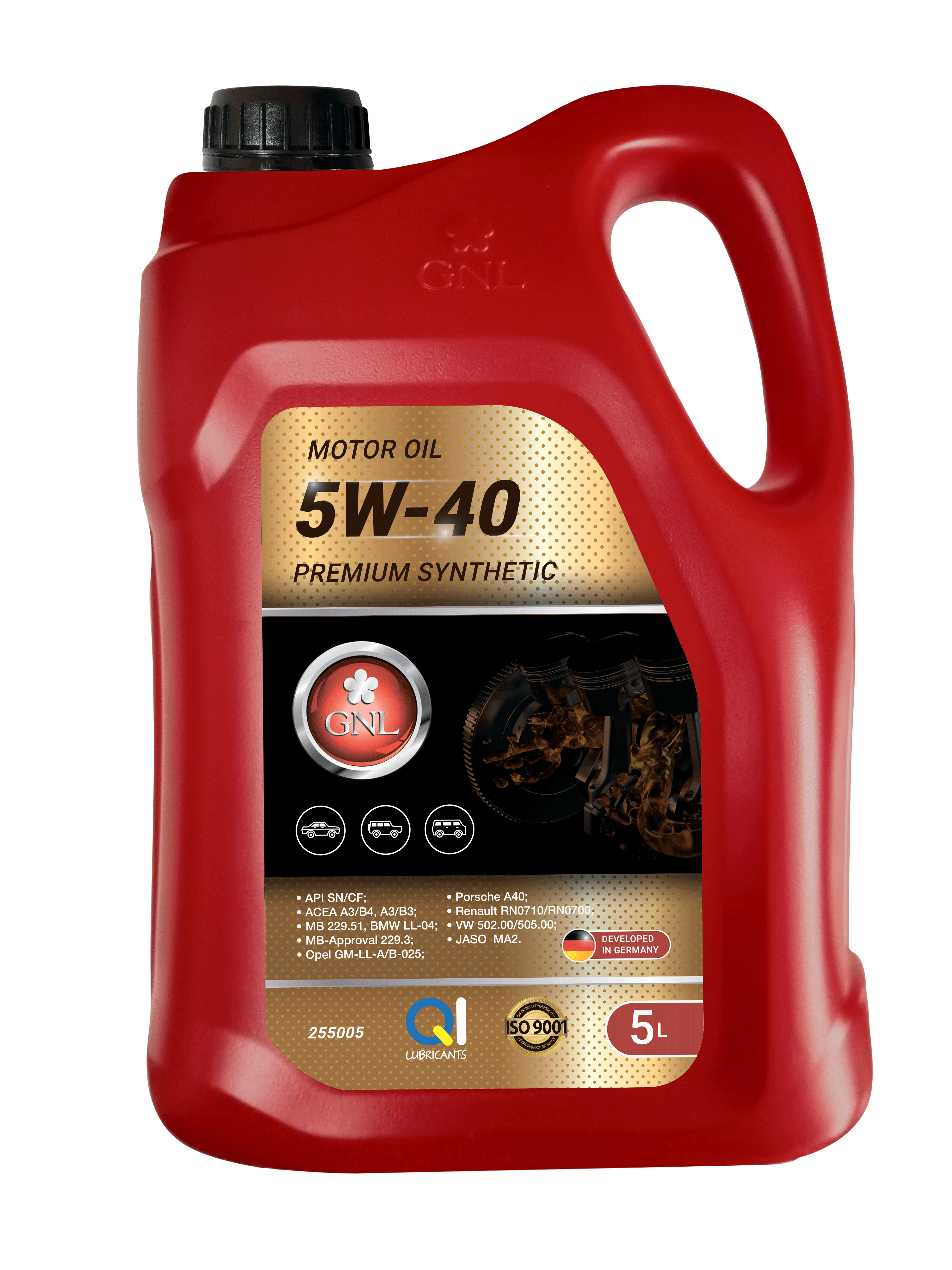 Олива GNL Premium Synthetic 5W-40 API SN/CF 1л